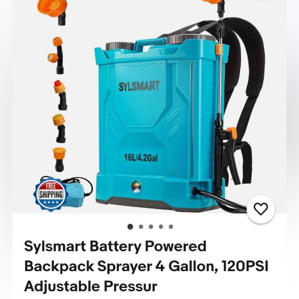 NWT Sylsmart Blue Backpack Sprayer